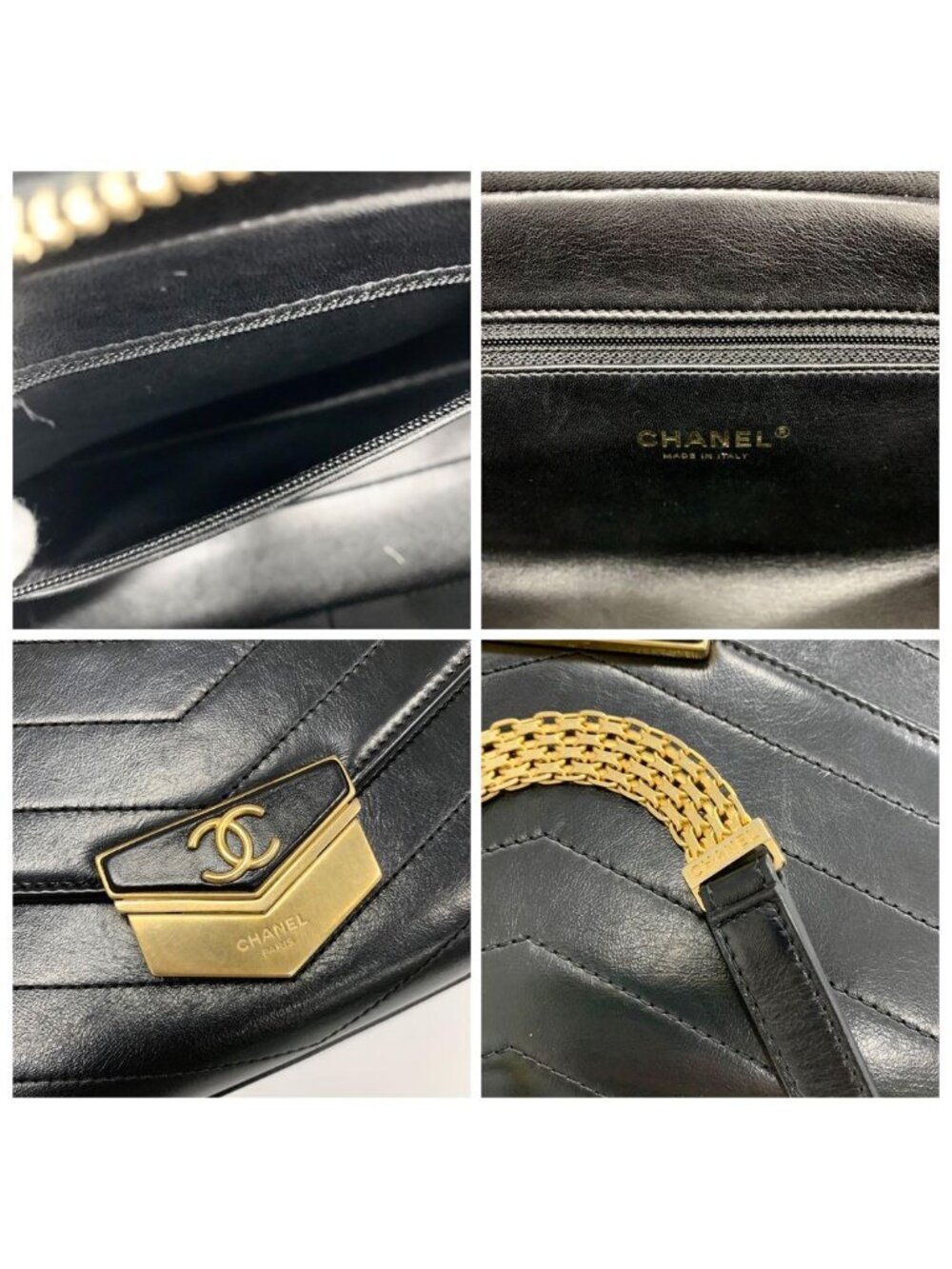 Chanel CC Logo Chez Blanc Medal Flap Stitch Shoulder Bag - Picture 9 of 10